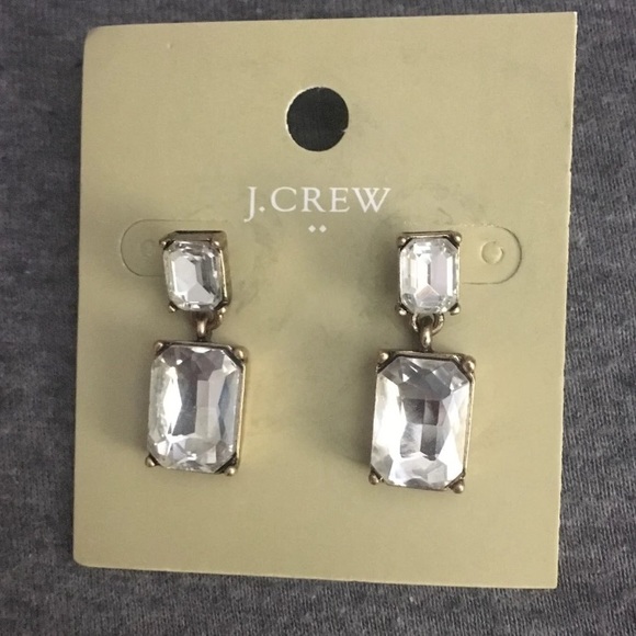 J. Crew Jewelry - J. Crew Crystal Block Earrings